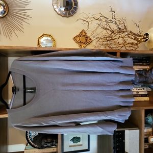 Extra 35% off Sale - Lane Bryant Gray Ruffle Bottom Sweater 26/28w - $12